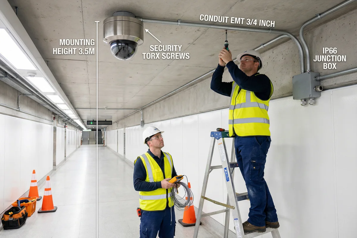 IK10 Camera Installation Requirements - Professional Installation Scene